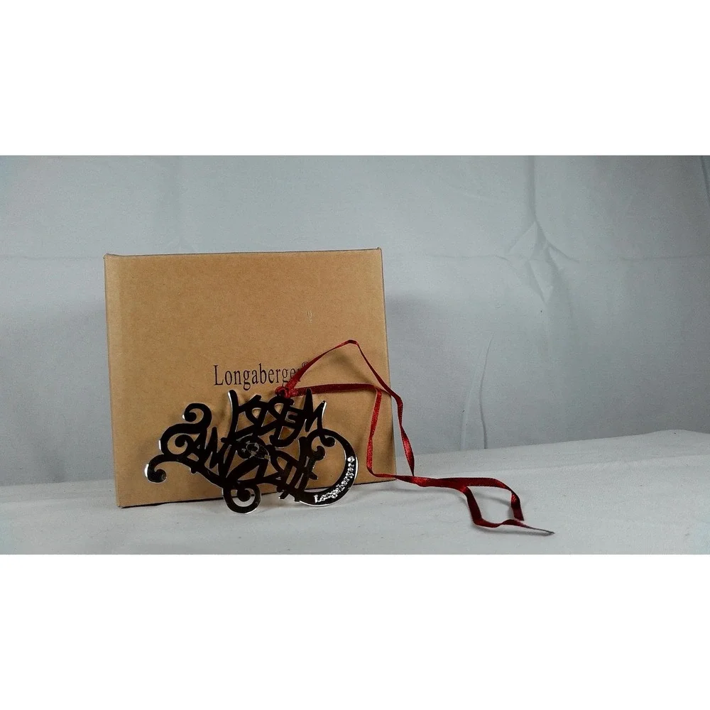 Longaberger 2013 Christmas‎ Traditions Plaid Tidings Basket Set - NEW